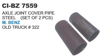 Axle Joint Cover Pipe Steel (Set of 2) M Benz