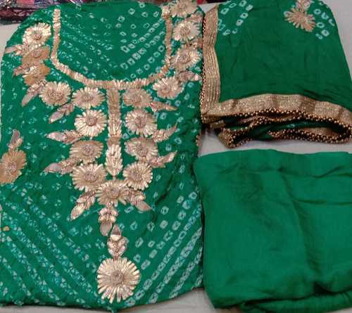 Charki Gottapati Suit - Application: Women Material