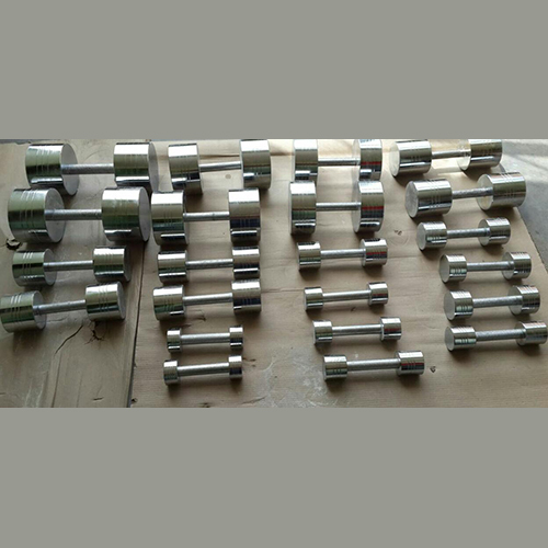 Chrome Steel Dumbbells By SINGH SPORTS AND FITNESS CO.