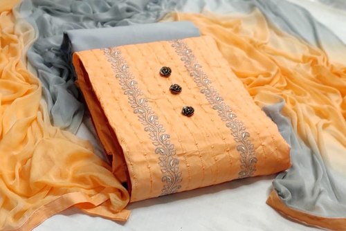 Unstitched cotton dress material