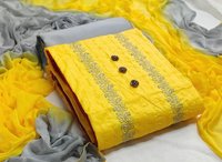 Unstitched cotton dress material