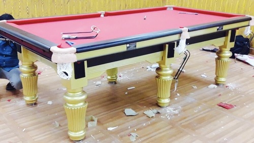 Red Pool Board Table