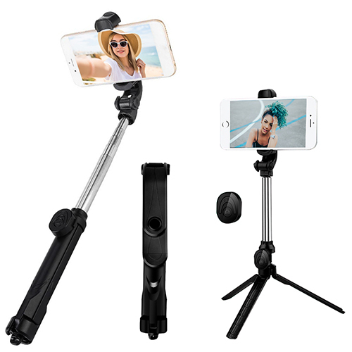 pTron Glam Bluetooth Selfie Stick Tripod Stand 76cm in Full Length