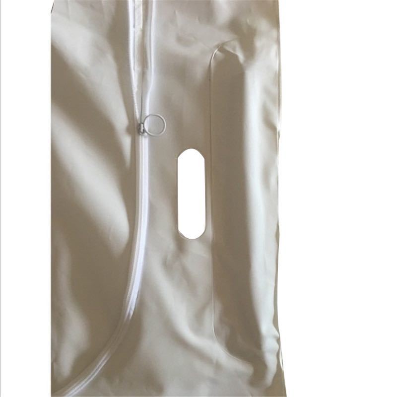 PVC white body bag with 4 handles in stock fast delivery CE FDA certificate