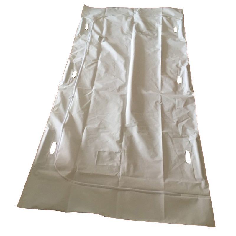PVC white body bag with 4 handles in stock fast delivery CE FDA certificate