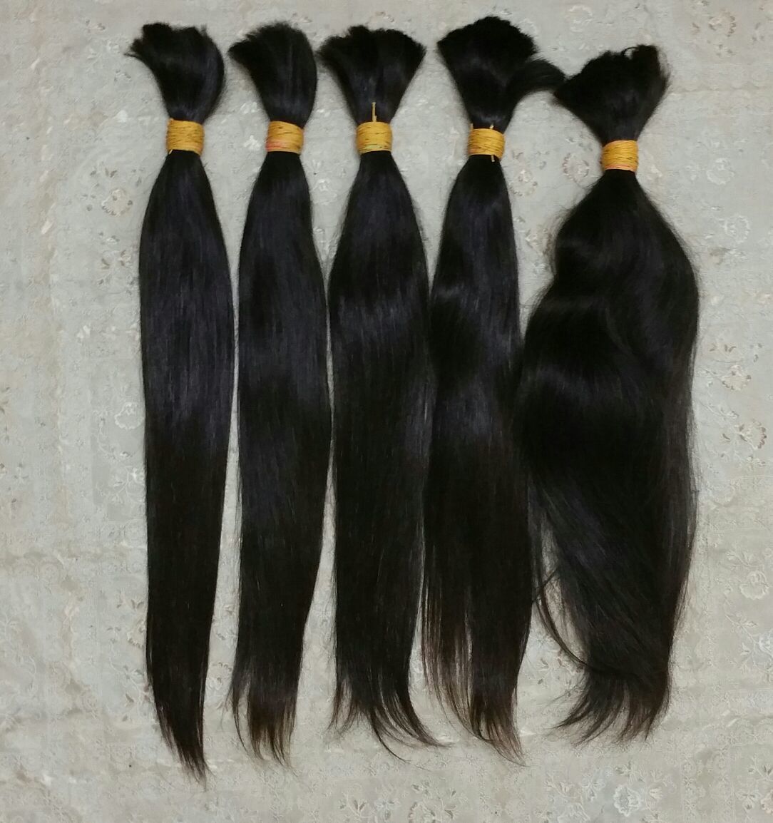Indian Temple Straight Bulk best human hair extensions