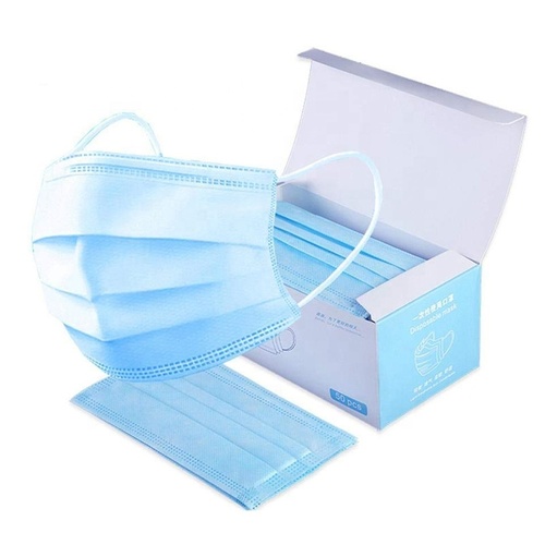 3 ply blue medical procedure disposable surgical face mask