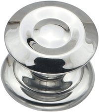 Stainless Steel Button Knob - 1.25 & 1.5 Inches, Silver Color | Corrosion Resistance, Sturdy Design, Glossy Finish, Simple Installation