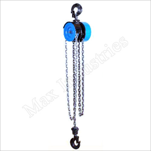 Triple Spur Gear Chain Pulley Block By MAX INDUSTRIES