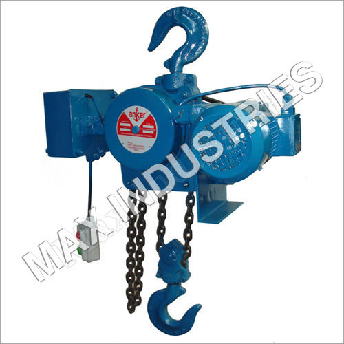 Motorized Triple Spur Gear Chain Pulley Block