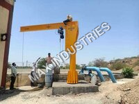Yellow Jib Cranes