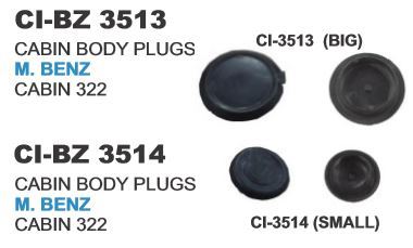 Cabin Body Plugs M Benz - Rubber, Multiple Sizes, Black | Durable Seals, Precise Fit, Weather Resistant
