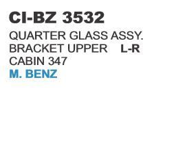 Quarter Glass Assy Bracket Upper M Benz