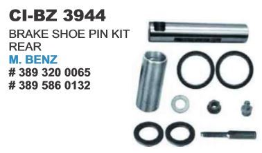 Brake Shoe PIN KIT Rear M Benz - Steel, Rubber | Easy Installation, Durable, Precise Fit, Reliable Performance