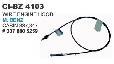 Wire Engine Hood M Benz