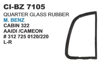 Quarter Glass Rubber M Benz