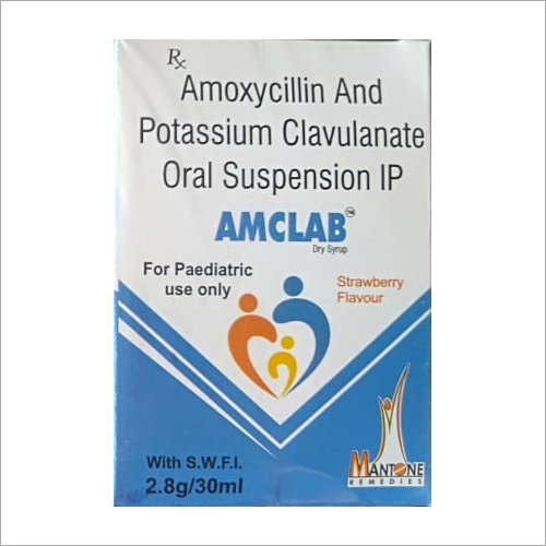 30 Ml Amoxycillin And Potassium Clavulanate Oral Suspension Ip General Medicines