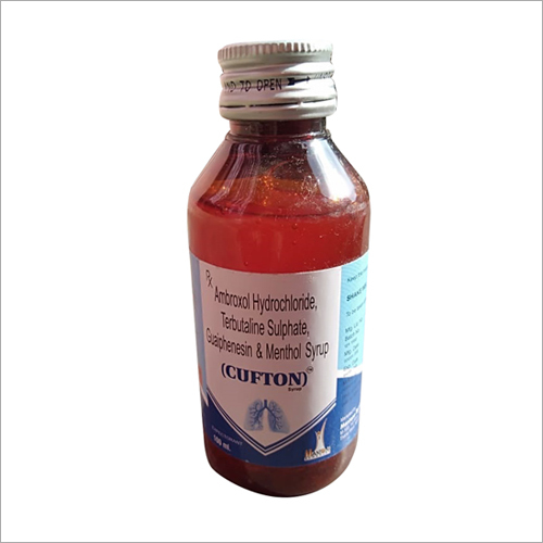 Amboxol Hydrochloride Tebutaline Sulphate Guaiphensin And Menthol Syrup General Medicines