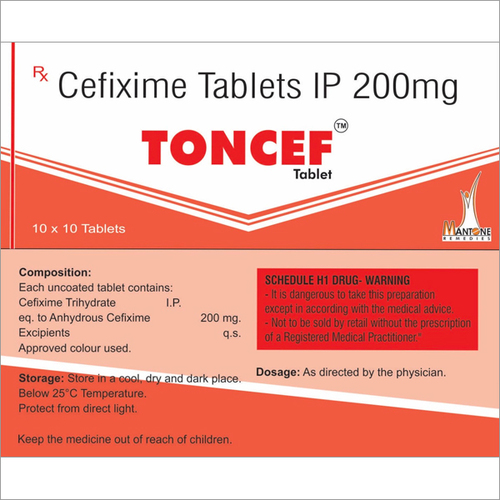 Cefixime Dispersible Tablets Ip General Medicines