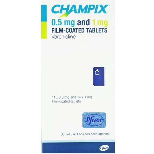 Champix 0.5 and 1 mg