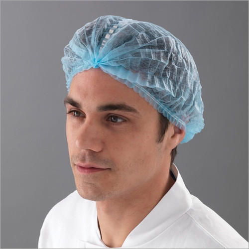 Sky Blue Pp Non Woven Head Caps