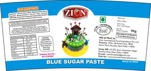 Blue Sugar Paste (Fondant)
