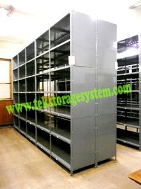 Slotted Angle Rack - Iron Material, Powder Coated Finish | Heavy-duty, Versatile Storage Solution For Organized Spaces