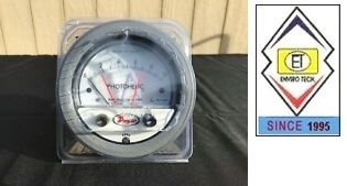 Dwyer A3201 Photohelic Pressure Switch Gauge Range 0-1 psi.