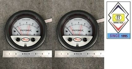 Dwyer A3202 Photohelic Pressure Switch Gauge Range 0-2 psi.