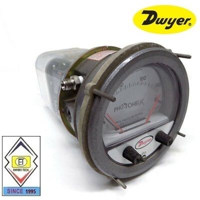 Dwyer A3205 Photohelic Pressure Switch Gauge Range 0-5 psi.