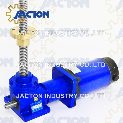 2 tons motorized screw jack motor capacity 48 in electrical screw lift