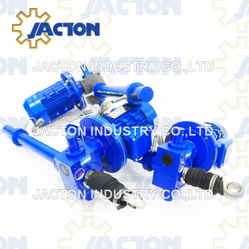 380mm lift mechanical electric screw jack 25 kN lifting force with proximity switches