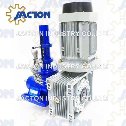 5 tons capacity electric worm gear screw jack 75mm stroke electric screw lift