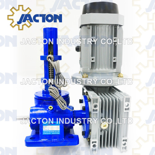 5 tons capacity electric worm gear screw jack 75mm stroke electric screw lift