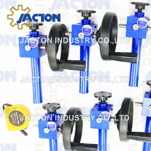 miniature worm gear manual screw jacks 5 kN 5:1 2