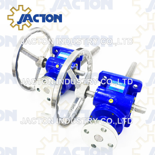 8:1 ratio hand worm screw lift 10 tons manual screw jacks 500 mm