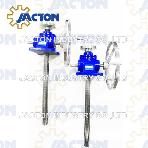 8:1 ratio hand worm screw lift 10 tons manual screw jacks 500 mm
