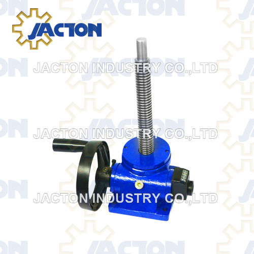 hand operated screw lift 1-tons force 24:1 ratio manual acme screw jack