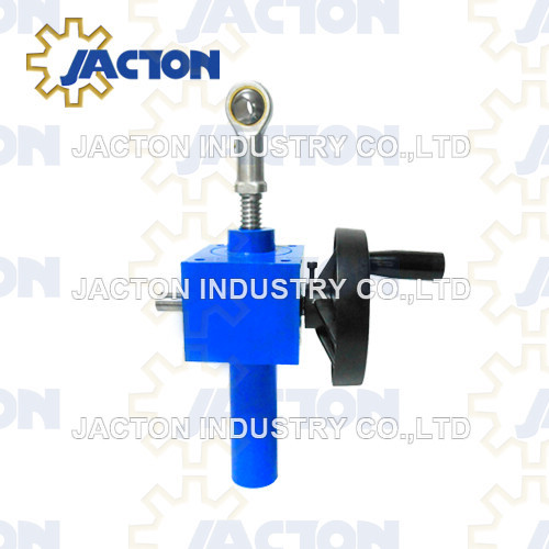 hand operated lifting screw jacks 50 kN force 150 length with position indicator