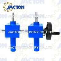 hand operated lifting screw jacks 50 kN force 150 length with position indicator