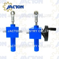 hand operated lifting screw jacks 50 kN force 150 length with position indicator