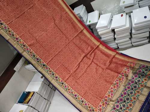 Banarasi Saree Red With Black