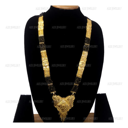 Gold long mangalsutra designs with sales price in rupees