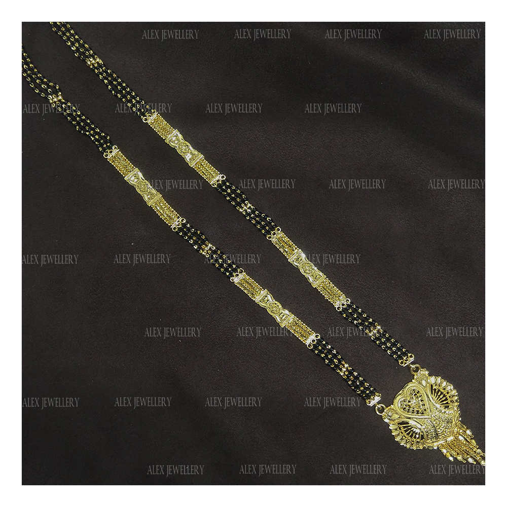 Latest Stylish Gold Plated Forming Mangalsutra