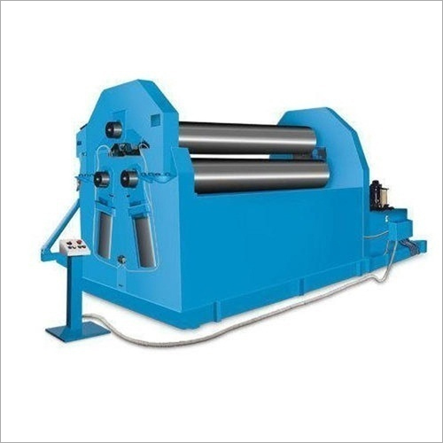 Blue Mechanical Plate Rolling Machine