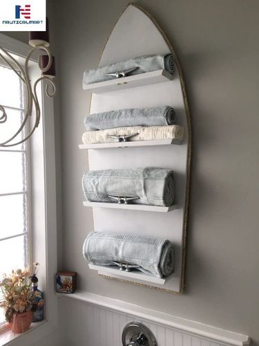 NAUTICALMART Darling Towel Rack with a Piece of Plywood and a Few Wood Scraps