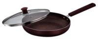 FRY PAN 240MM GLASS LID INDUCTION BASE