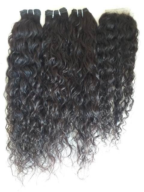 Natural Curly And Lace Closure 4x4 Swiss Transparent Lace