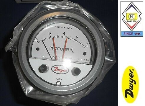 Dwyer A3220 Photohelic Pressure Switch Gauge Range 0-20 psi