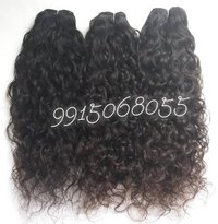 Natural Curly Bundles with matching  Frontal 13x4 Transparent lace
